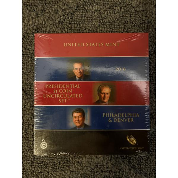 Sealed 2016 United States Mint Presidential $1 Coin Uncirculated Set