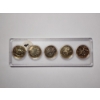 Image 4 : Five Assorted Gold Plated United States 2002 States Quarters in Nice Acrylic Display
