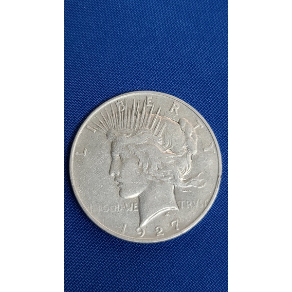 1927- D 90% Silver Peace Dollar