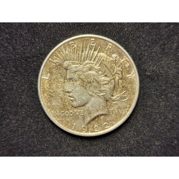 1922-D United States Peace Silver Dollar - 90% Silver Coin Minted in Denver!