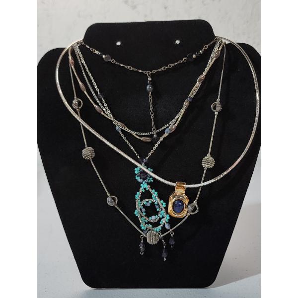 Assorted Costume Silver-Tone Necklaces