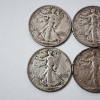 Image 2 : Six Assorted Years United States 90% Silver Walking Liberty Half Dollars - Face Value: $3.00