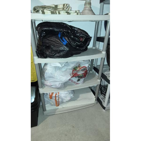 PICKUP IN NORTHFIELD - 1 of 2  - 48" Tall Shelf Rack 33" Wide As Shown (Contents Sold Separately)