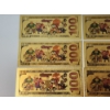 Image 7 : x6 Assorted Powerpuff Girls $100 99999999 24K Gold Foil Banknotes Set w/ CoA