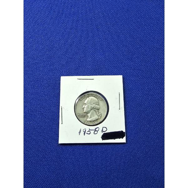 1958- D Washington Quarter