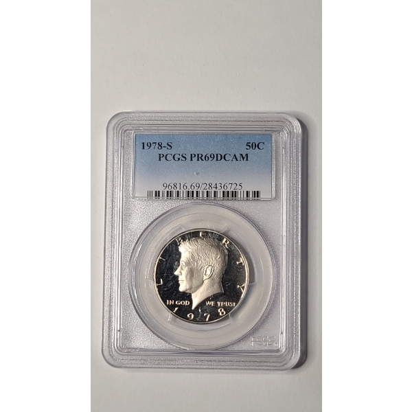 PCGS 1978-S PR69 DCAM Kennedy Half Dollar 