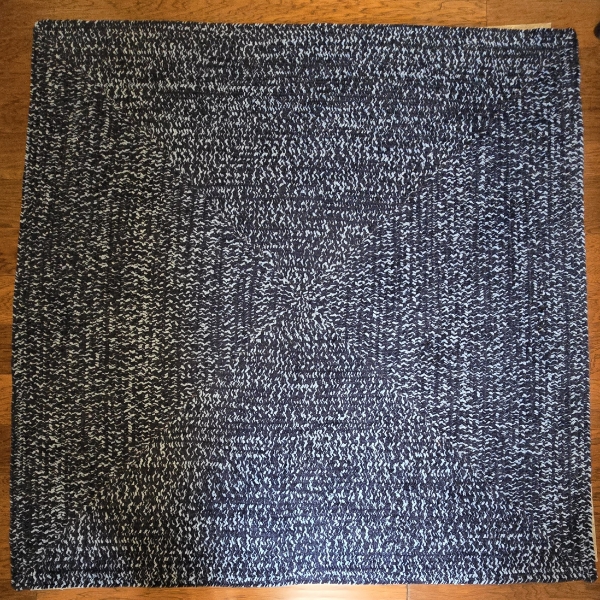 Blue 75" Square Rug