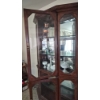 Image 6 : PICKUP IN CANTON - Fantastic Mahogany Mirrored Back Curio Cabinet 4 FT Wide 2 Door Upper & Lower Exc