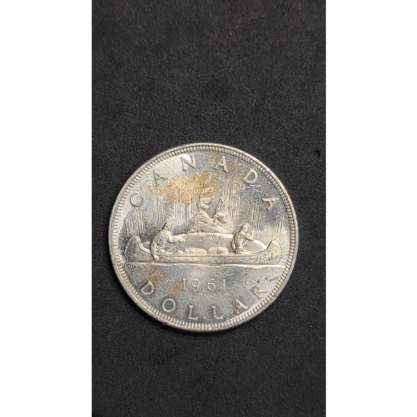 1961 Canadian 80% Silver "Voyageur" Dollar