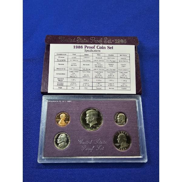 1986-S United States Mint Proof Set