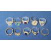 Image 2 : Assorted Silver COLORED Fashion Rings - See Photos For Sizing
