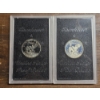 Image 3 : (2) Eisenhower Dollars in Display Cases & (5) Silver Proof Sets 1971-1974 & Bicentennial