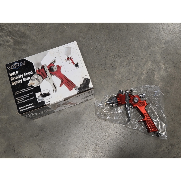 New In Box- Vaper HVLP Gravity Feed Spray Gun 