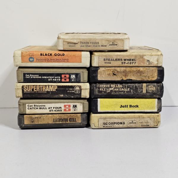 Collection of Vintage 8-Track Tape Cartridges (see description)