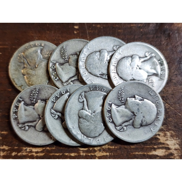 $2.00 Face Value in Assorted 90% Silver United States Quarters