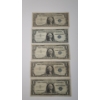 Image 1 : 1957, 1957 A, 1957 B $1 Silver Certificate Bank Notes - Face Value: $5.00
