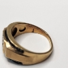 Image 7 : Incredible 10K Gold Men's Ring ft. Black & White Diamonds Size 12 - TW: 6.6g