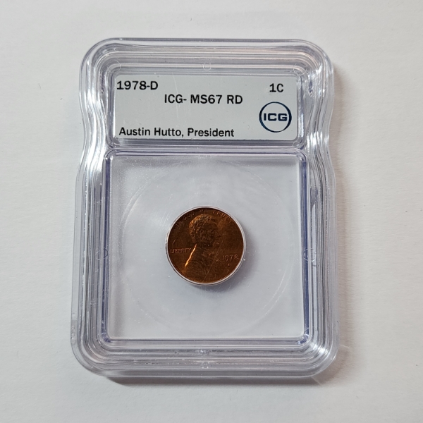 ICG MS67 RD United States 1978-D Lincoln Cent