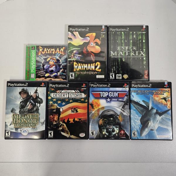Seven Sony PlayStation 1 And PlayStation 2 Video Games ft. Rayman 1 & 2