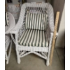 Image 2 : *Pick Up At Mantua Home-No Shipping Available* Great Condition Timeless White Wicker Rocker Chair & 