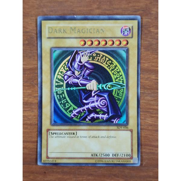 Vintage Holo Dark Magician SDY-006 Yu-Gi-Oh Trading Card - NM TO LP CONDITION