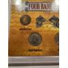 Image 3 : 4 - Rare United States Coins In A Display Case - Silver Mercury Dime, Indian Head Penny & More