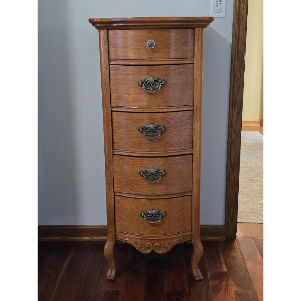 Quarter Sawn Oak Lingerie 5 Drawer Dresser