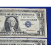 Image 3 : x4 United States 1957 Blue Seal $1 Silver Certificates FV: $4.00