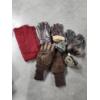 Image 1 : Lot of Leather Gloves, Scarf, and Earmuffs 