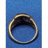 Image 4 : 10K Gold Ring With Channel Set Blue Sapphire Stones - Size 10 - Weight: 5.4g
