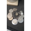 Image 6 : Sterling Silver Rings, Necklace Chain & Unique Foreign Coin Bracelet