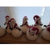 Image 4 : Adorable 12" Santas On Snowballs And 10" Candy Decorations. 3 Candies & 10 Santas