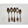 Image 1 : x5 Vintage Sterling Silver Spoons Total Weight: 78.3g