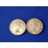 Image 2 : 2 - 50% Silver Canadian Quarters: 1964 & 1960 - ASW: 0.0937oz Each