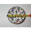 Image 4 : Vintage Mosaic Tile Dish With 1962 Franklin Half Dollar - 90% Silver