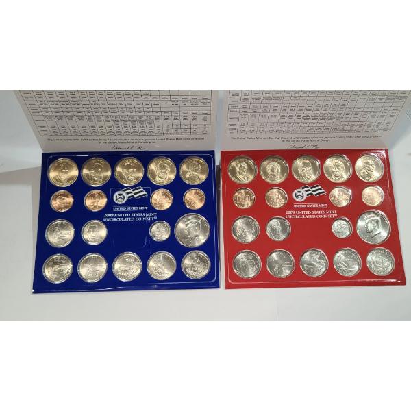 2009-P & 2009-D United States Mint Uncirculated Coin Sets