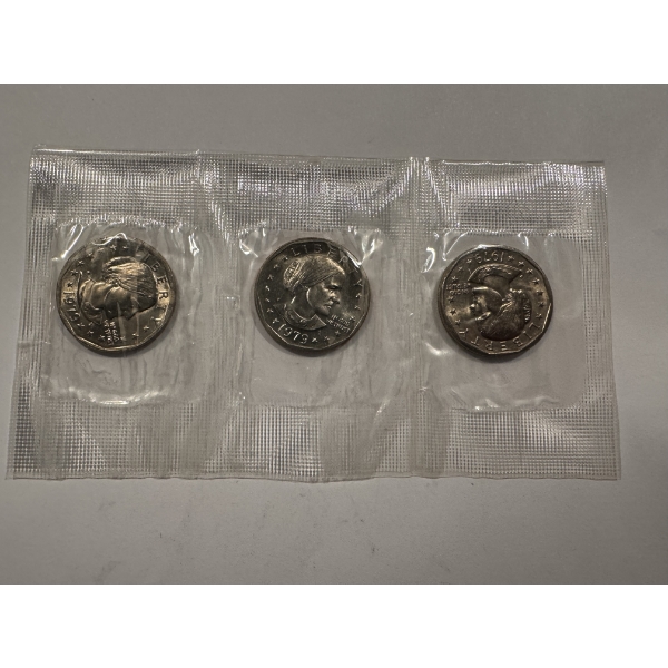 3 - 1979 Susan B. Anthony United States Dollar Coin - Sealed From Mint - Outstanding Collection