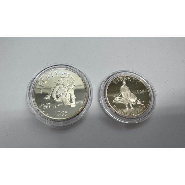 1995 Civil War Battlefield Commemorative 90% Silver Dollar - Incredible Condition 