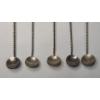 Image 6 : (5) Vintage Handmade Silver Wrapped Coin Spoons Ft Polished Stones - AT LEAST 80% Silver - TW: 90.1g