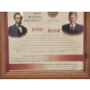 Image 3 : Framed "Strange But True" Lincoln and Kennedy Coin Collection Including 90% & 40% Silver Half Dollar