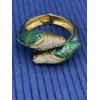 Image 1 : Green Detailed Bangle Bracelet - Gorgeous Piece! 