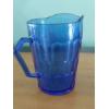 Image 2 : Antique "Shirley Temple" Hazel Atlas Glass Cobalt Collectible Pitcher - Orignal Piece
