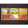 Image 1 : Three Assorted Reverse Holo Chimchar Vintage Pokemon Trading Cards Including Burger King Promo 