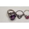 Image 2 : Lot Of (4) Assorted Women's Sterling Silver Rings - Total Weight: 21.1g