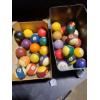 Image 1 : Pool Balls - Full Size - 1 Complete Set & 17 Extras Various Numbers - See Pics
