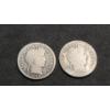 Image 1 : (1) 1899 & (1) 1903 90% Silver Barber Dimes 