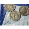 Image 3 : 3 Coin Buffalo Nickel Set Average Circulated 1935, 1936, 1937 in Sealed Package - Littleton Coin Co