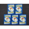 Image 5 : Five Assorted Gym Challenge & Gym Heroes Vintage Pokemon Trading Cards - Blaine's & Sabrina's
