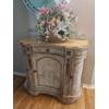 Image 5 : Rare Style Contour French High Cabinet with Drawer - Hand Painted Embellishments As Shown 