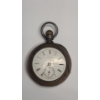 Image 1 : Antique Sterling Silver Illinois Watch Co. 17 Jewels Open Face Size 18s Pocket Watch - TW: 194.1g